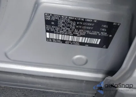 2018 Toyota Rav4 Le из США, поврежденный, VIN 2T3ZFREV5JW477468